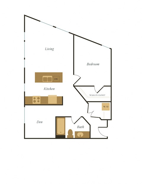 bedroom floor plan | apartments in the galleria houston